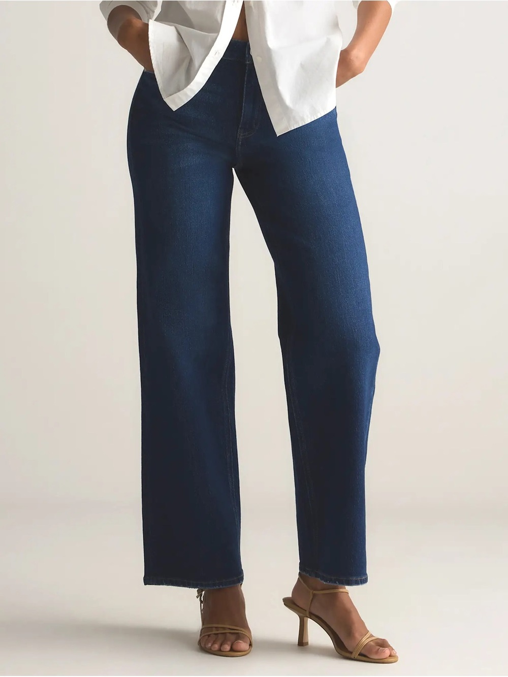 Quince Bella Jeans in Stormy Blue size 25 short